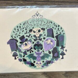 Disney Haunted Mansion Postcard “A Ghost Will Follow You Home” by Caley Hicks
